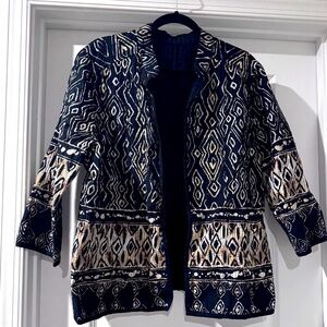 Chico’s Womens Aztec / Bohemian Lightweight Reversible Quilted Jacket